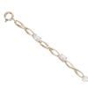 9ct Yellow Gold Cubic Zirconia Bracelet 7"
