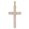 9ct Yellow Gold Cubic Zirconia Cross Pendant