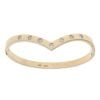 9ct Yellow Gold 0.50ct Brilliant Cut Diamond Wishbone Bangle