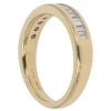 18ct Yellow Gold 0.25ct Baguette Cut Diamond Half Eternity Ring