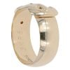 9ct Yellow Gold Garnet Buckle Ring
