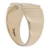 9ct Yellow Gold 0.02ct Diamond And Garnet Signet Ring