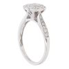 9ct White Gold 0.50ct Brilliant Cut Diamond Cluster Ring