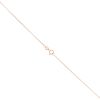 9ct Rose Gold 0.03ct Diamond And Moissanite Pendant And Chain 16"