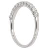 18ct White Gold 0.45ct Brilliant Cut Diamond Half Eternity Ring