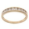 18ct Yellow Gold 0.50ct Brilliant Cut Diamond Half Eternity Ring