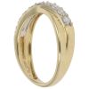 18ct Yellow Gold 0.50ct Brilliant Cut Diamond Crossover Ring