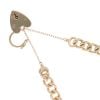 9ct Yellow Gold Heart Charm Bracelet 7"