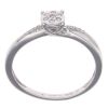 9ct White Gold 0.10ct Brilliant Cut Diamond Cluster Ring
