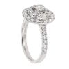 18ct White Gold 1.00ct Diamond Cluster Ring