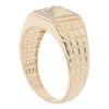 14ct Yellow Gold Cubic Zirconia Signet Ring