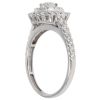 18ct White Gold 0.80ct Brilliant Cut Diamond Cluster Ring