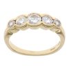 18ct Yellow Gold 0.95ct Diamond Five Stone Eternity Ring