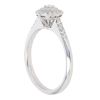 9ct White Gold 0.29ct Brilliant Cut Diamond Cluster Ring