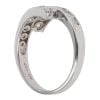 18ct White Gold 1.00ct Brilliant Cut Diamond Crossover Ring