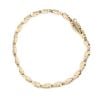 9ct Yellow And White Gold Fancy Bracelet 7"
