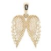 14ct Yellow Gold Monaco Cubic Zirconia Wings Pendant