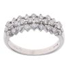 18ct White Gold 0.73ct Brilliant Cut Diamond Fancy Ring