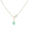 18ct Yellow Gold Nephrite Pendant And Chain 18"