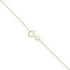 14ct Yellow Gold Cubic Zirconia and Red Gem Butterfly Pendant and Chain 18"
