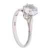 9ct White Gold Cubic Zirconia Single Stone Ring