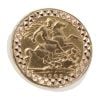 9ct Yellow Gold 1903 Edward VII Half Sovereign Coin Ring