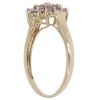 9ct Yellow Gold Tanzanite Cluster Ring