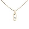9ct Yellow Gold 0.50ct Brilliant Cut Diamond Pendant and Belcher Chain 18"