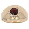 9ct Yellow Gold Garnet Signet Ring
