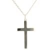 9ct Yellow Gold Cross Pendant And Chain 22"