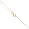 9ct Yellow Gold 0.02ct Diamond and Peridot Cluster Pendant and Chain 18"