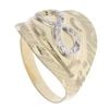 14ct Yellow And White Gold Infinity Fancy Ring