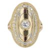 18ct Yellow Gold Cubic Zirconia Fancy Ring