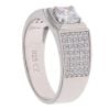 Silver Cubic Zirconia Signet Ring