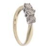 9ct Yellow Gold 1.00ct Brilliant Cut Diamond Trilogy Ring