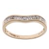 9ct Yellow Gold 0.25ct Brilliant Cut Diamond Wishbone Ring