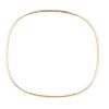 9ct Yellow Gold Plain Square Bangle