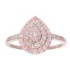 9ct Rose Gold 0.60ct Diamond Cluster Ring