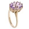 9ct Yellow Gold Amethyst Single Stone Ring