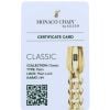 14ct Yellow Gold Monaco Curb Classic Plain Lock Chain 16"