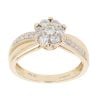 9ct Yellow Gold 0.50ct Brilliant Cut Diamond Cluster Ring