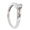 9ct White Gold 0.17ct Twist Diamond Solitaire Ring
