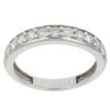 9ct White Gold 0.44ct Brilliant Cut Diamond Half Eternity Ring
