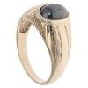 9ct Yellow Gold Hematite Cabochon Signet Ring