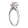 Platinum 1.28ct Diamond Cluster Ring