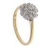 18ct Yellow Gold 0.20ct Brilliant Cut Diamond Cluster Ring
