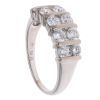 18ct White Gold 2.00ct Brilliant Cut Diamond Two Row Ring