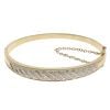 9ct Yellow Gold 0.25ct Brilliant Cut Diamond Hinged Bangle
