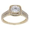 9ct Yellow Gold Cubic Zirconia Cluster Ring