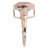 9ct Rose Gold Cubic Zirconia and Pink Gemstone Dress Ring